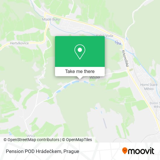 Pension POD Hrádečkem map