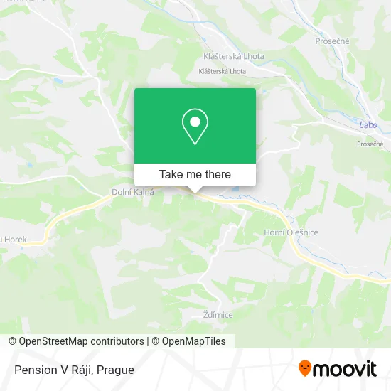 Карта Pension V Ráji