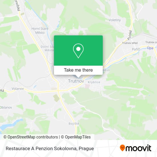 Restaurace A Penzion Sokolovna map