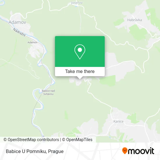 Карта Babice U Pomníku
