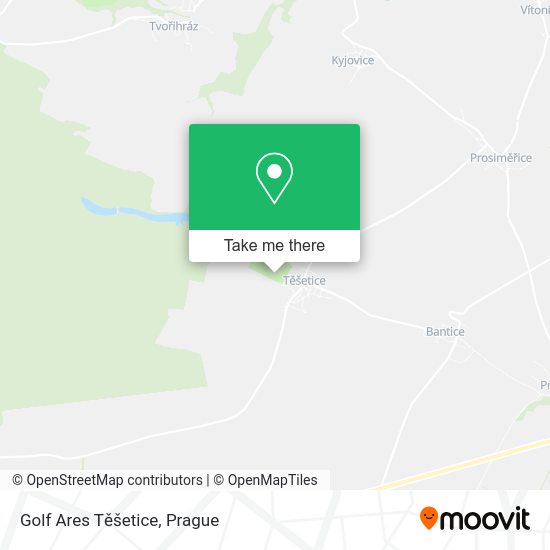 Golf Ares Těšetice map
