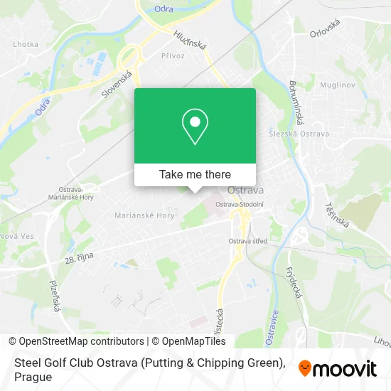 Steel Golf Club Ostrava (Putting & Chipping Green) map