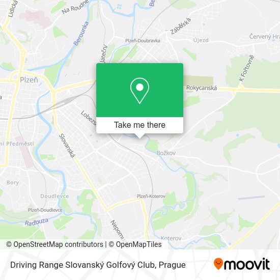 Driving Range Slovanský Golfový Club map