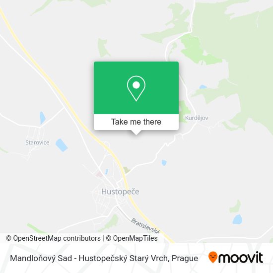Mandloňový Sad - Hustopečský Starý Vrch map