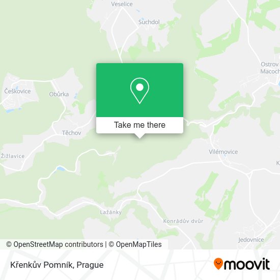 Křenkův Pomník map