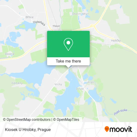 Карта Kiosek U Hrobky