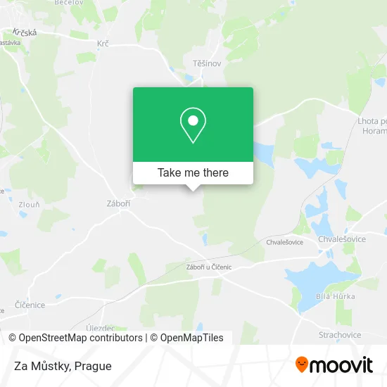 Карта Za Můstky