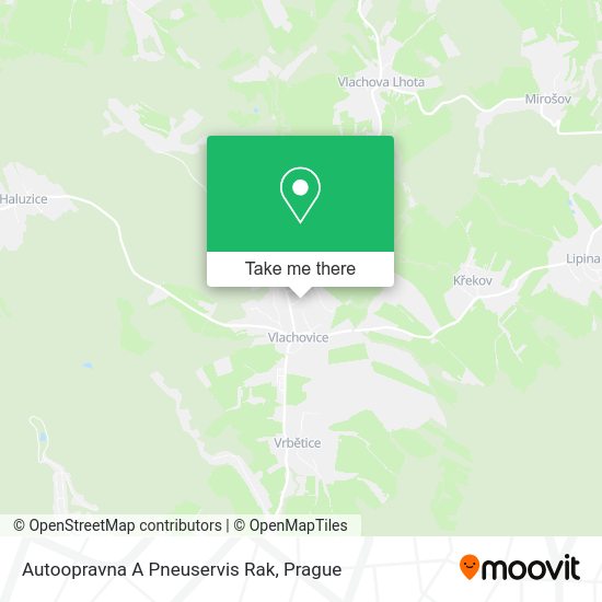 Autoopravna A Pneuservis Rak map