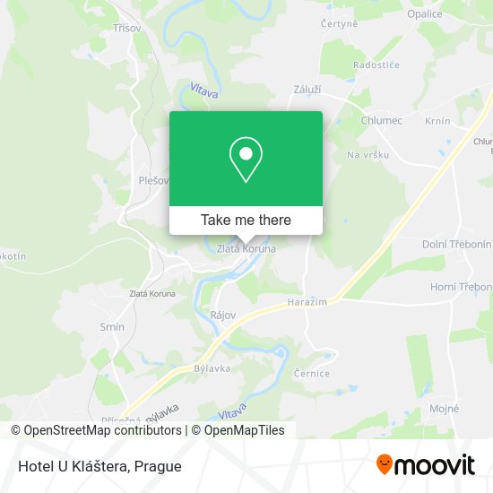 Hotel U Kláštera map