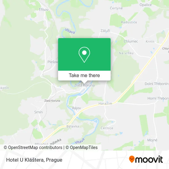Карта Hotel U Kláštera