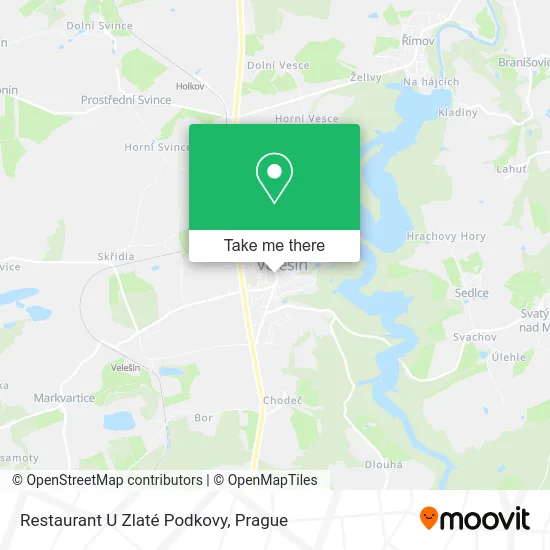 Карта Restaurant U Zlaté Podkovy