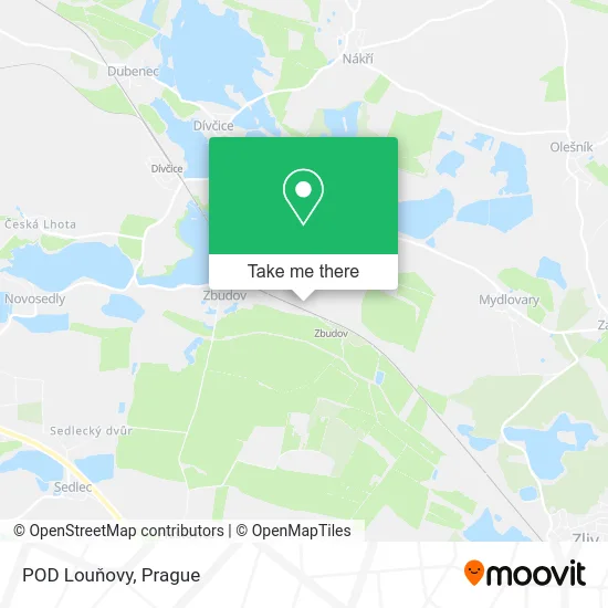 Карта POD Louňovy