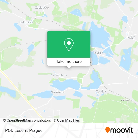 Карта POD Lesem
