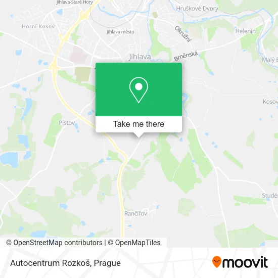 Карта Autocentrum Rozkoš