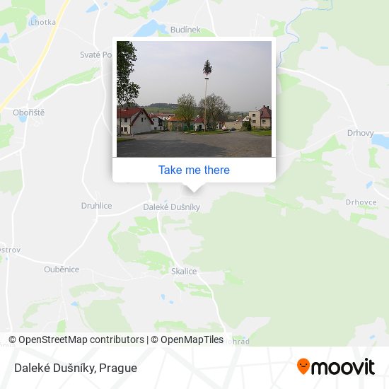 Daleké Dušníky map