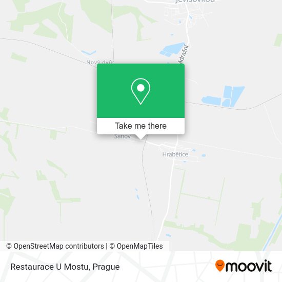 Карта Restaurace U Mostu