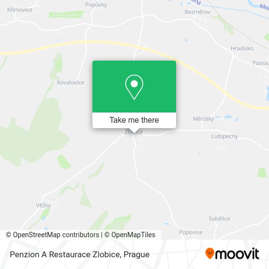Penzion A Restaurace Zlobice map