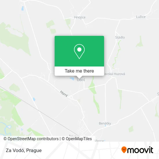 Карта Za Vodó