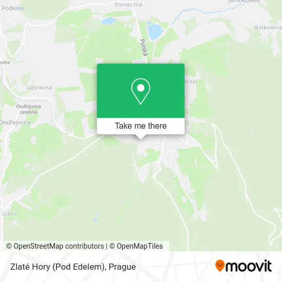 Карта Zlaté Hory (Pod Edelem)