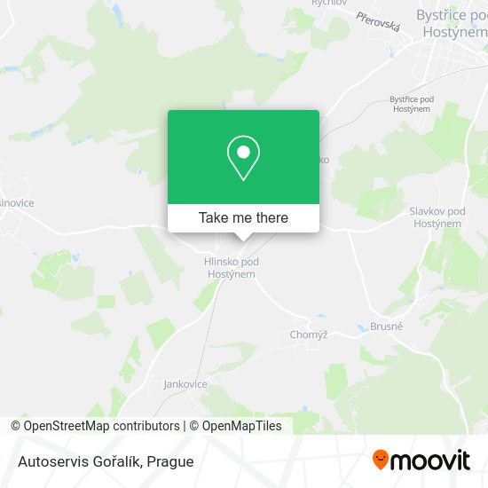 Autoservis Gořalík map