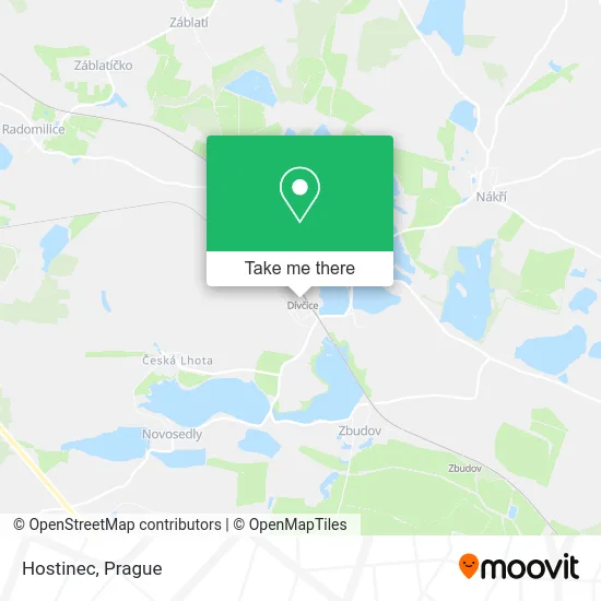Карта Hostinec