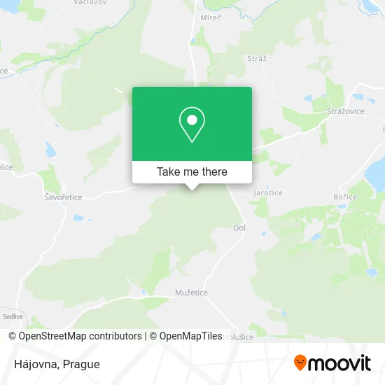 Карта Hájovna