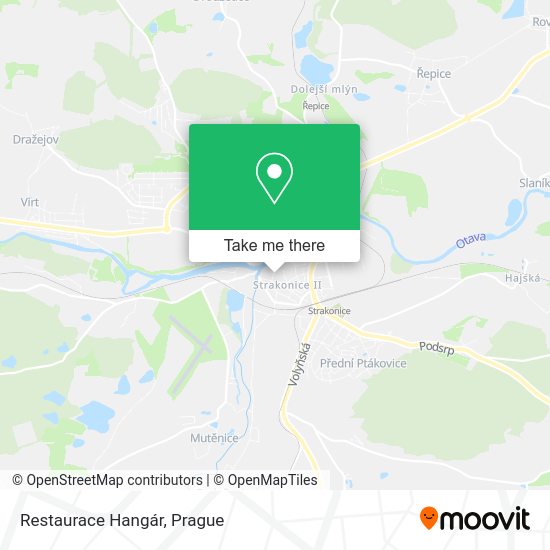 Restaurace Hangár map