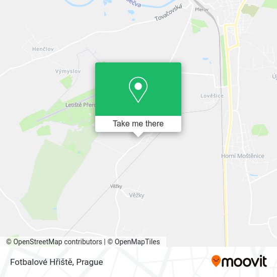 Fotbalové Hřiště map