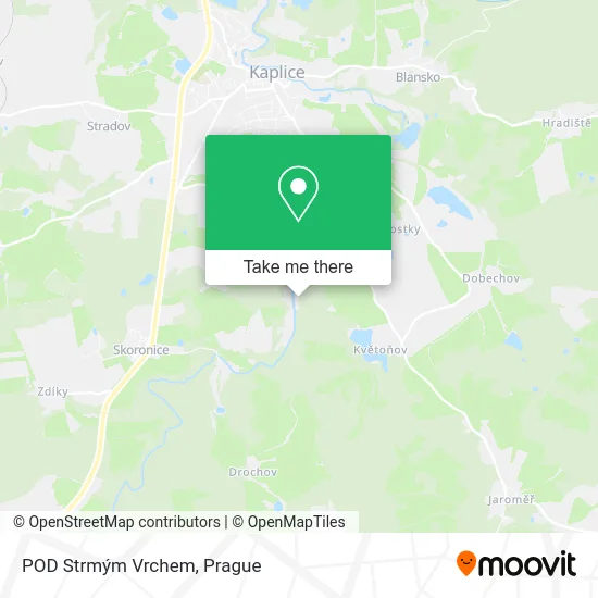 Карта POD Strmým Vrchem