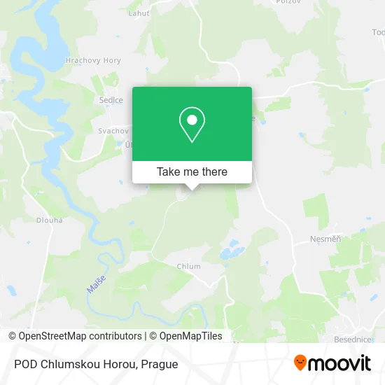 POD Chlumskou Horou map