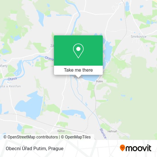 Obecní Úřad Putim map