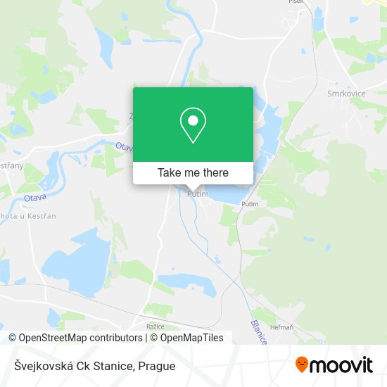 Карта Švejkovská Ck Stanice