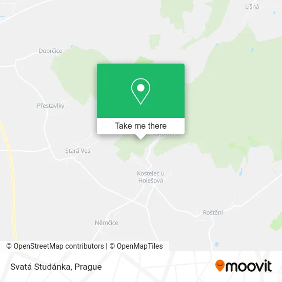 Карта Svatá Studánka