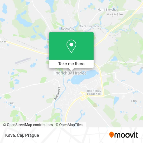 Карта Káva, Čaj
