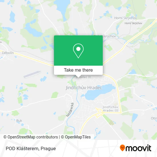 Карта POD Klášterem