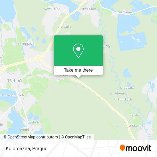 Карта Kolomazna
