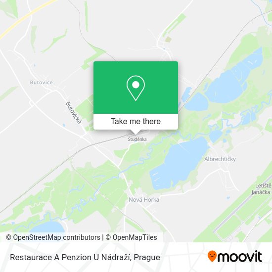 Restaurace A Penzion U Nádraží map