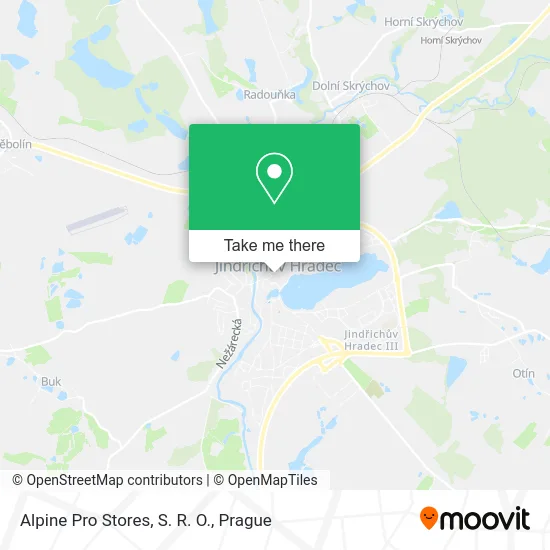 Карта Alpine Pro Stores, S. R. O.