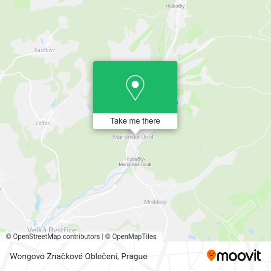 Wongovo Značkové Oblečení map