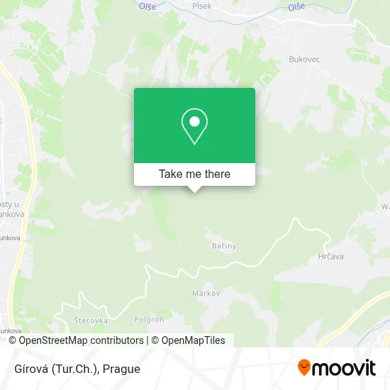 Gírová (Tur.Ch.) map