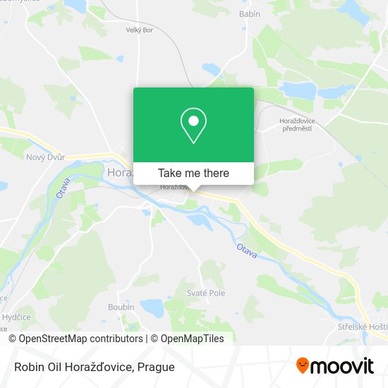 Robin Oil Horažďovice map