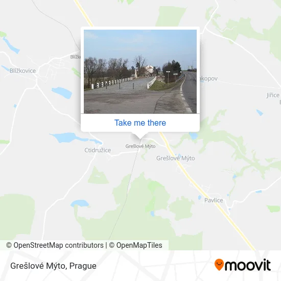 Карта Grešlové Mýto