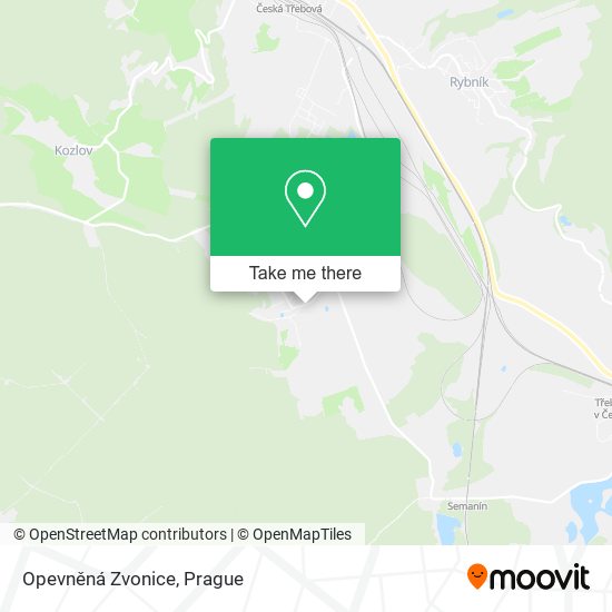 Opevněná Zvonice map