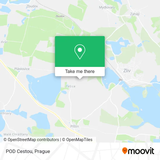 Карта POD Cestou