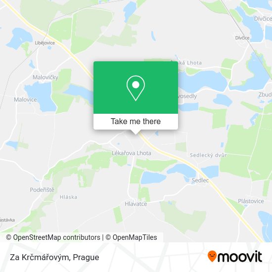 Za Krčmářovým map