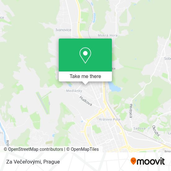 Za Večeřovými map