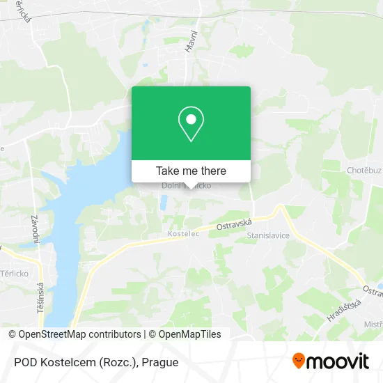 Карта POD Kostelcem (Rozc.)