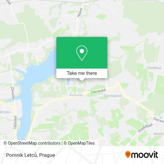 Карта Pomník Letců