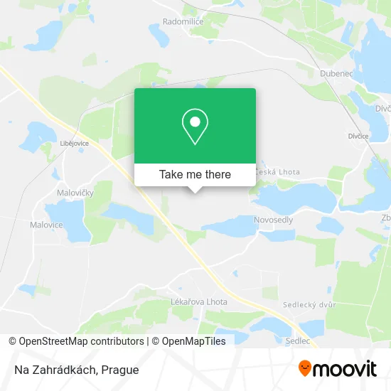 Карта Na Zahrádkách