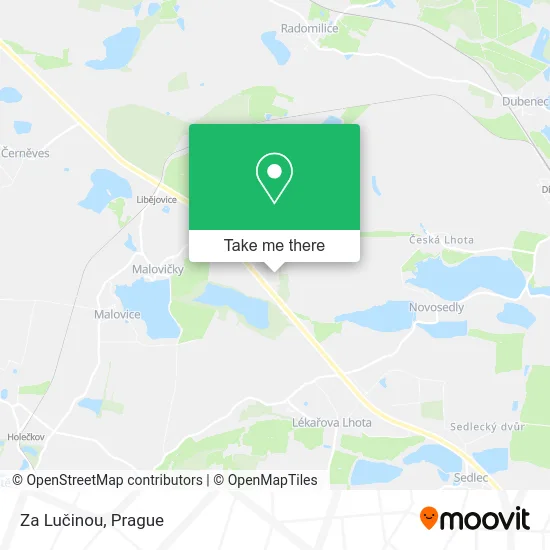 Карта Za Lučinou